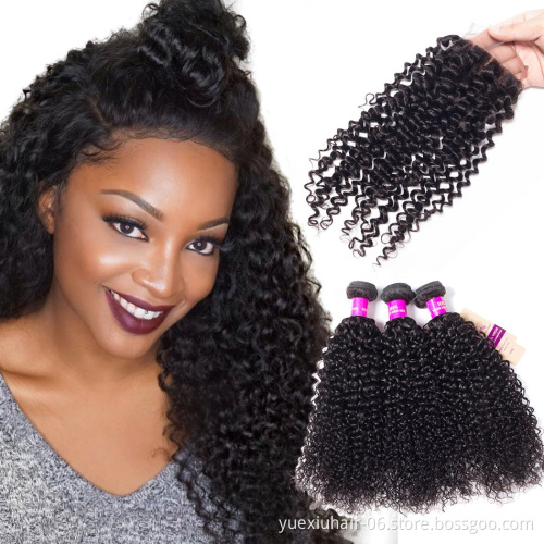Cheap Wholesa Silky Thicky  9A 10A 12A Grade 1 donor 100% Virgin Brazilian Human Hair Bundles with Lace Closure for Black Women